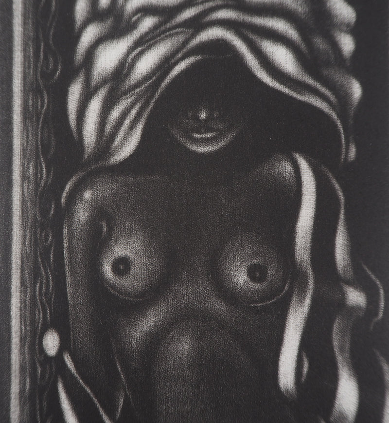 Georges ROULY : Nu noir et blanc - Gravure (détail)