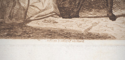 Ferdinand ROYBET : Poésies d'Arsène Houssaye - Gravure (détail)