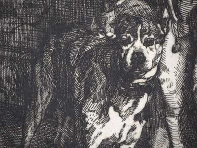 Ferdinand ROYBET : Un fou sous Henri III - Gravure (détail)