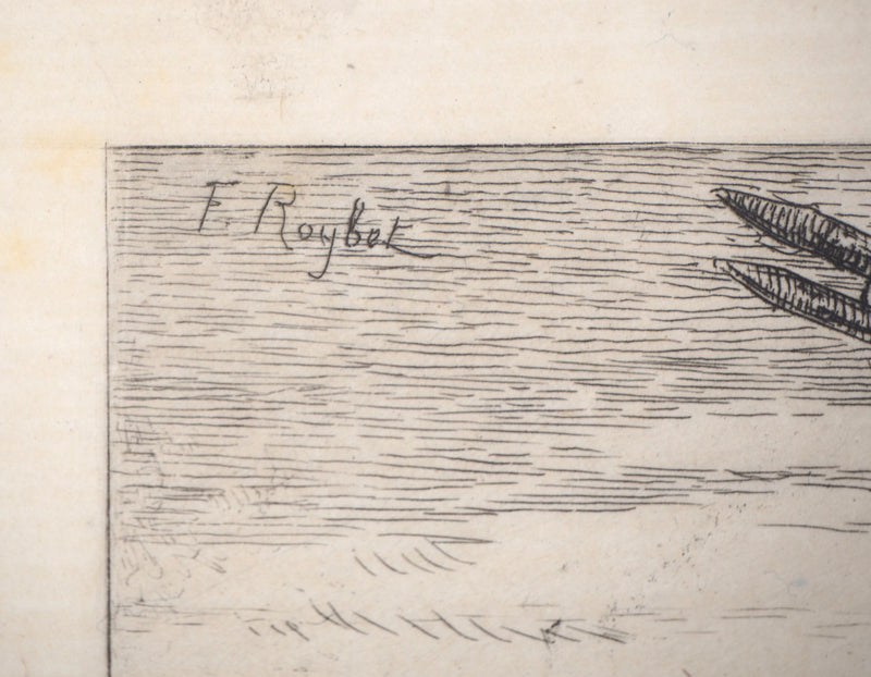Ferdinand ROYBET : En retard pour la fête - Gravure (détail)