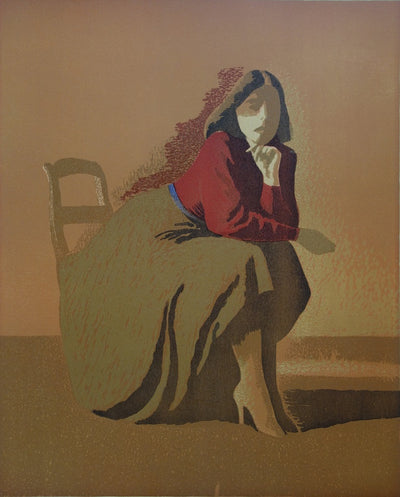 Gilles SACKSICK : Belle Roumaine - Lithographie (détail)