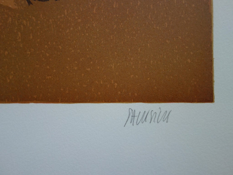 Gilles SACKSICK : Belle Roumaine - Lithographie (détail)