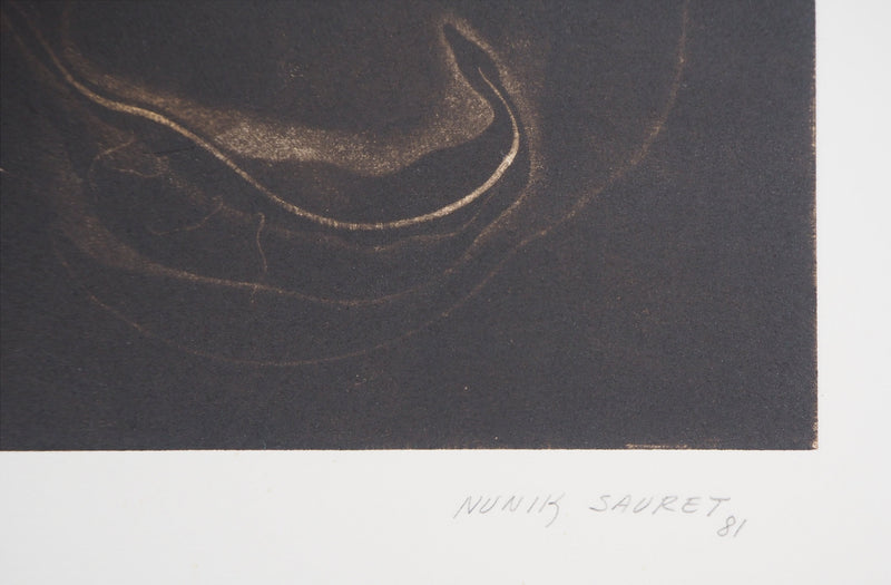 Nunik SAURET : Capparis spinosa, 1981 - Gravure (détail)
