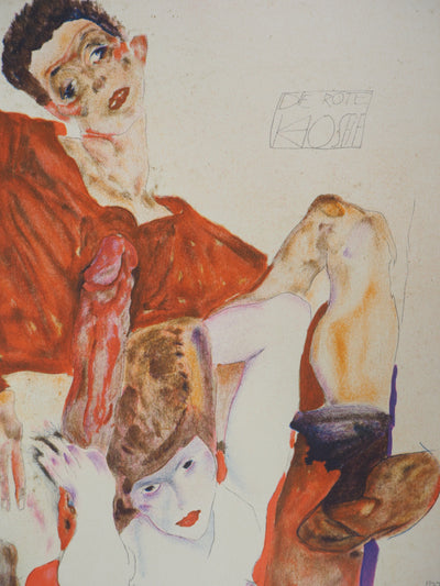 Egon SCHIELE : L'envie, Lithographie originale (photo de détail 4) - Crédit photo : Galerie Art.Paris