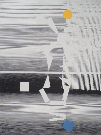 Michel SEUPHOR : Equilibre, Affiche originale (photo de détail 2) - Crédit photo : Galerie Art.Paris