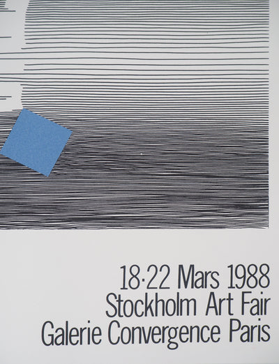 Michel SEUPHOR : Equilibre, Affiche originale (photo de détail 4) - Crédit photo : Galerie Art.Paris