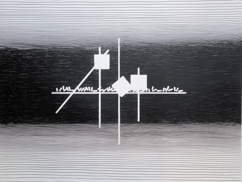 Michel SEUPHOR : Spatiale, Sérigraphie originale (photo de détail 3) - Crédit photo : Galerie Art.Paris