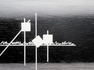 Michel SEUPHOR : Spatiale, Sérigraphie originale (photo de détail 4) - Crédit photo : Galerie Art.Paris
