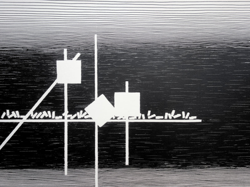 Michel SEUPHOR : Spatiale, Sérigraphie originale (photo de détail 4) - Crédit photo : Galerie Art.Paris