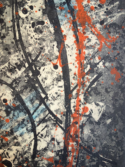 Satish SHARMA : Composition pour Vence - Gravure (détail)