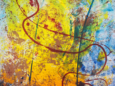 Satish SHARMA : Aurore - Lithographie (détail)