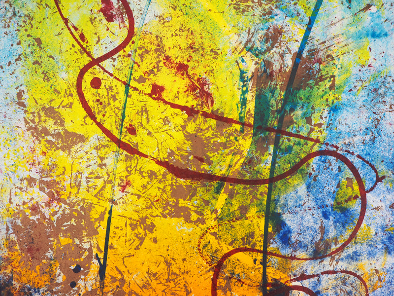 Satish SHARMA : Aurore - Lithographie (détail)