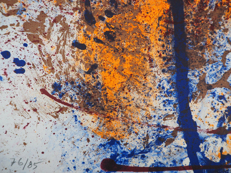 Satish SHARMA : Aurore - Lithographie (détail)