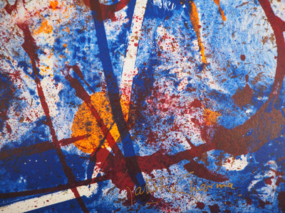 Satish SHARMA : Aurore - Lithographie (détail)