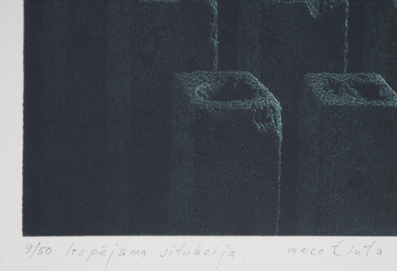 Guntars SIETINS : Elévations, 2001 - Gravure (détail)