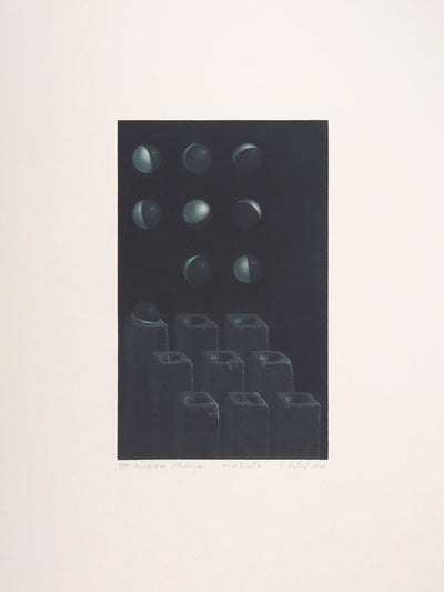 Guntars SIETINS : Elévations, 2001 - Gravure (détail)