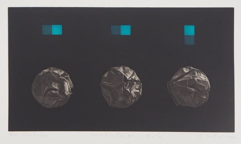 Guntars SIETINS : Les lettres, 2002 - Gravure