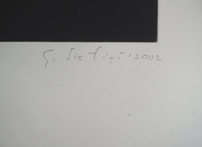 Guntars SIETINS : Les lettres, 2002 - Gravure (détail)