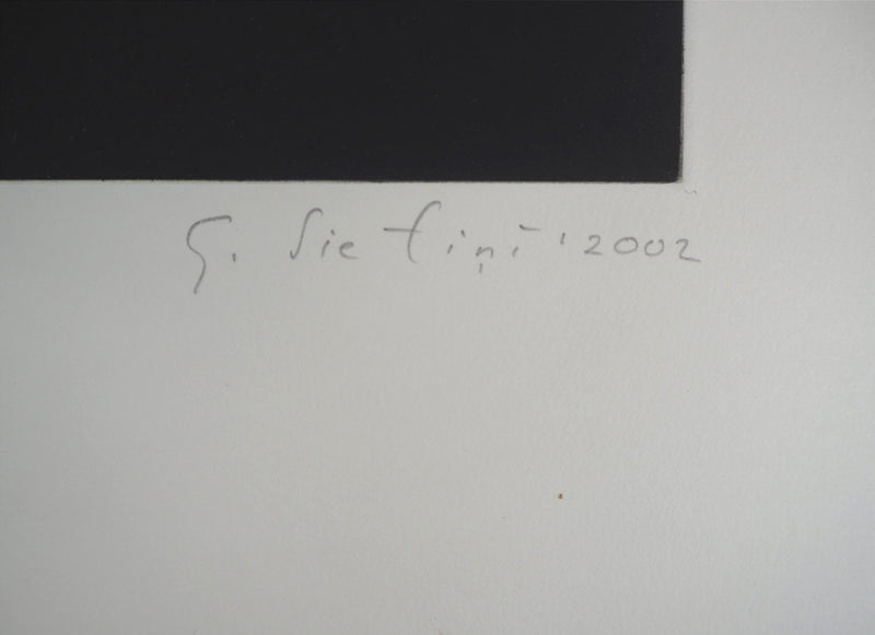 Guntars SIETINS : Les lettres, 2002 - Gravure (détail)