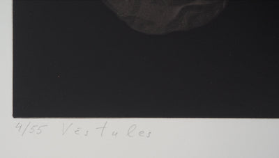Guntars SIETINS : Les lettres, 2002 - Gravure (détail)