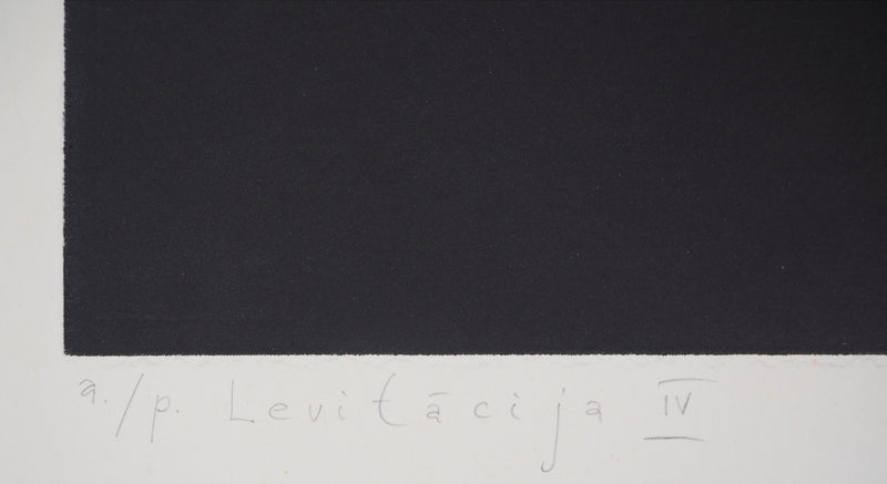 Guntars SIETINS : Lévitation IV, 1996 - Gravure (détail)