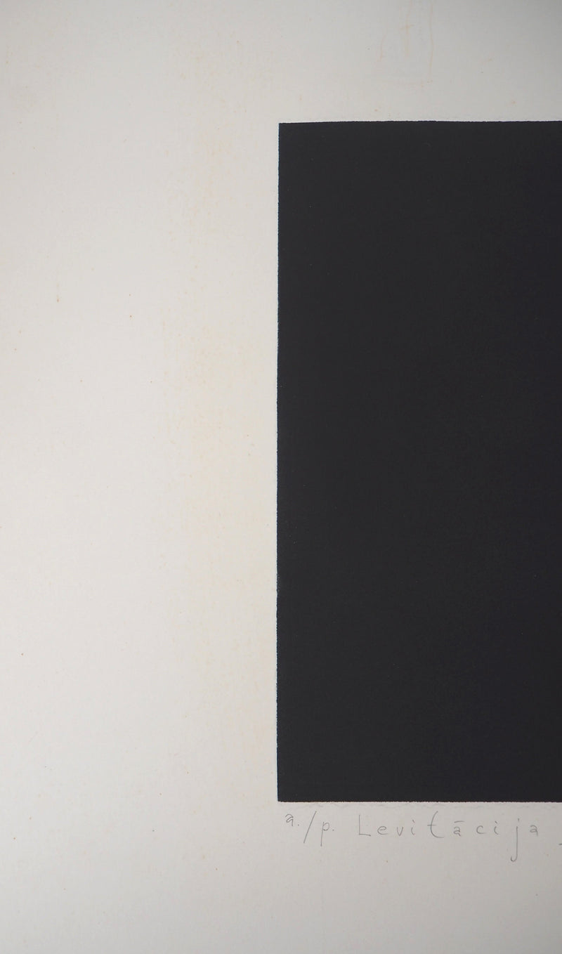 Guntars SIETINS : Lévitation IV, 1996 - Gravure (détail)