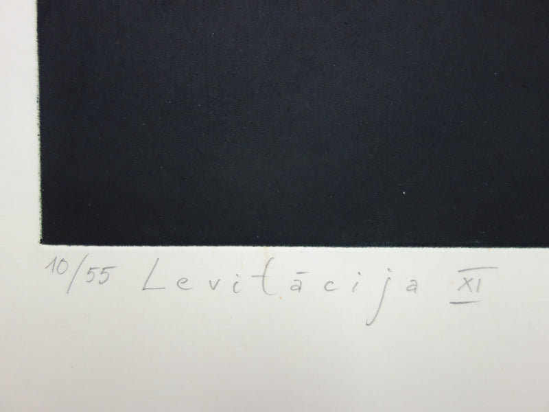 Guntars SIETINS : Levitation - Gravure (détail)