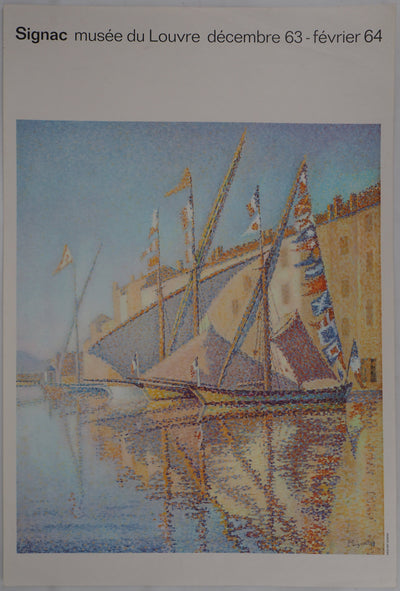 Paul SIGNAC : Bateaux, 1963 - Affiche (détail)
