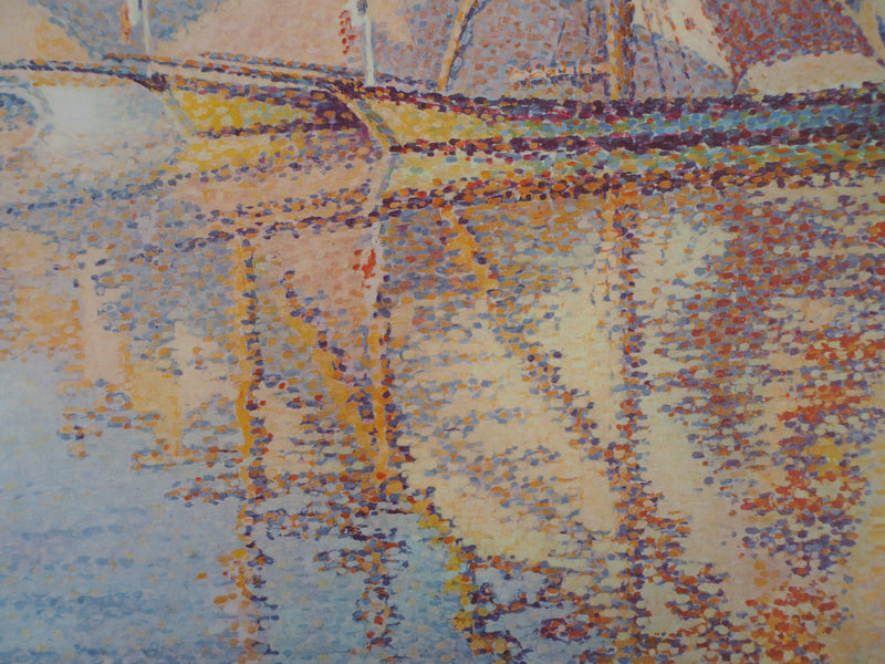 Paul SIGNAC : Bateaux, 1963 - Affiche (détail)