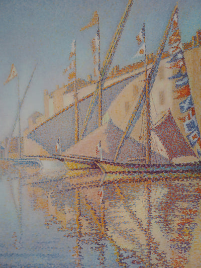 Paul SIGNAC : Bateaux, 1963 - Affiche (détail)