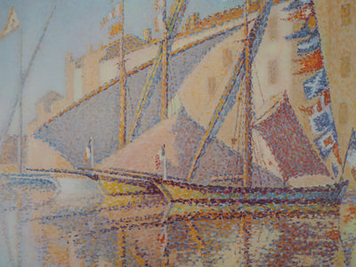 Paul SIGNAC : Bateaux, 1963 - Affiche (détail)