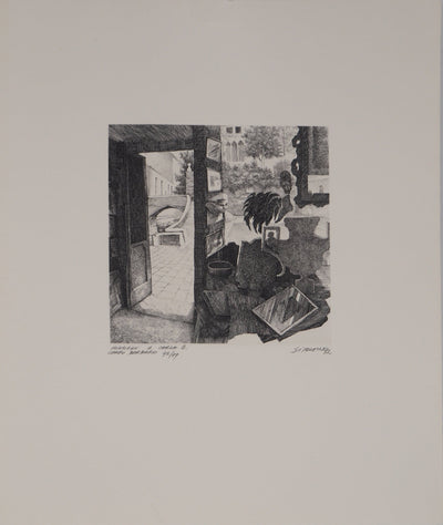 Jacques SITOLEUX : Campo barbaro - Gravure (détail)