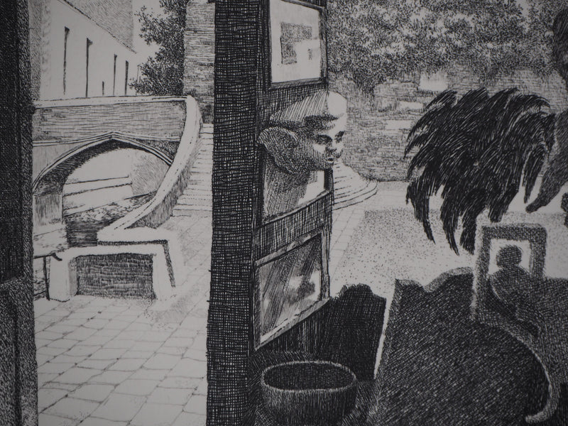 Jacques SITOLEUX : Campo barbaro - Gravure (détail)