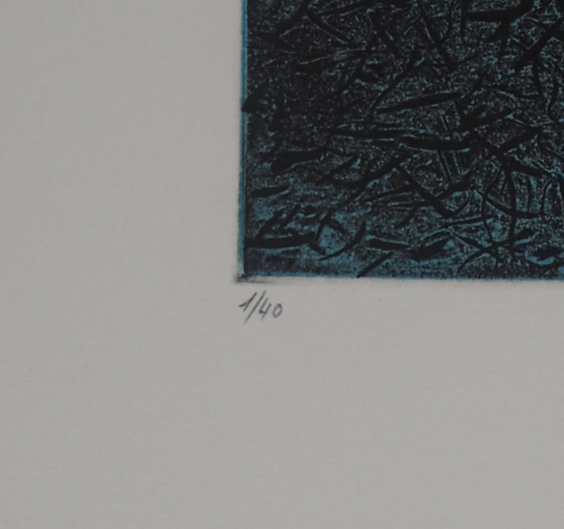 Simon-Nicolas SOCHOS : Hommage à Lautréamont : Maldoror  - Gravure (détail)