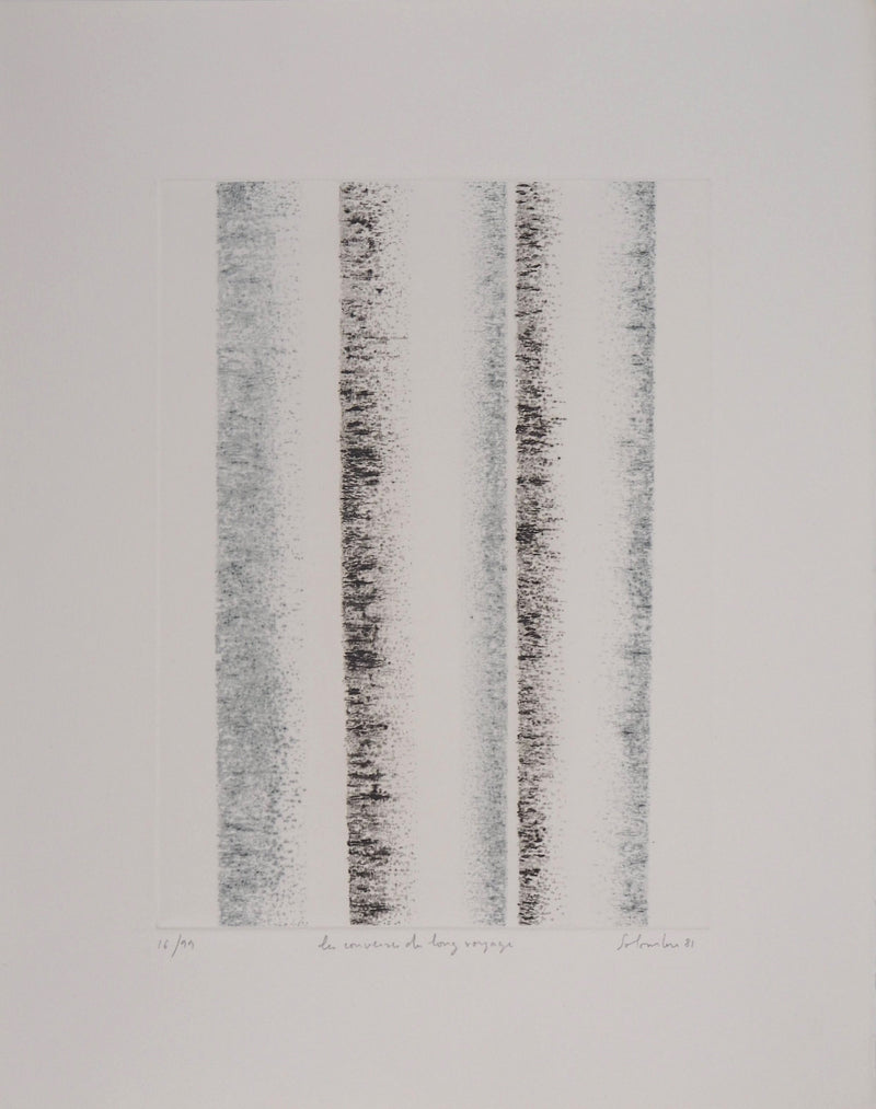 Jean SOLOMBRE : Les couverts du long voyage, 1981 - Gravure (détail)