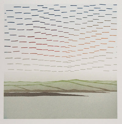 Jean SOLOMBRE : Paysage onirique - Gravure