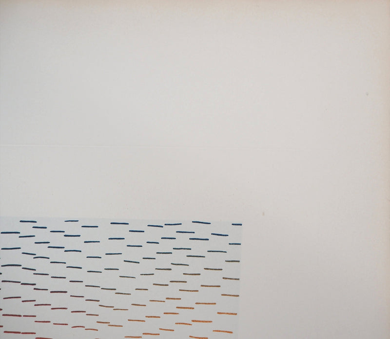 Jean SOLOMBRE : Paysage onirique - Gravure (détail)