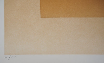 Jean SOLOMBRE : La sommet, 1979 - Gravure (détail)