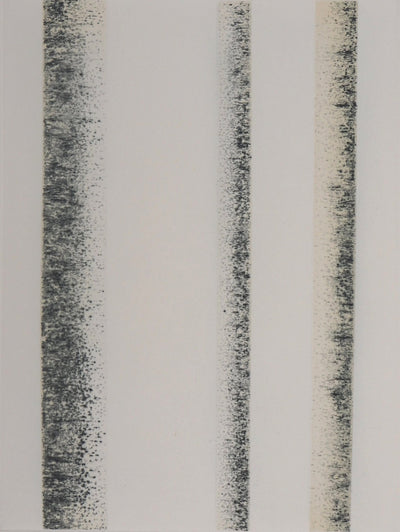 Jean SOLOMBRE : Troncs de bouleaux, 1981 - Gravure (détail)