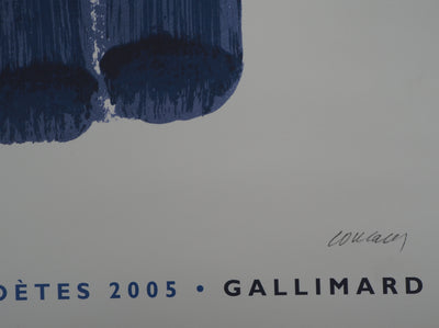 Pierre SOULAGES : Le printemps des poètes, Affiche originale (photo de détail 2) - Crédit photo : Galerie Art.Paris