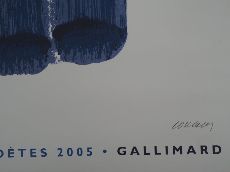 Pierre SOULAGES : Le printemps des poètes, Affiche originale (photo de détail 2) - Crédit photo : Galerie Art.Paris