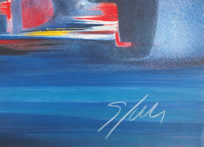 Victor SPAHN : Ferrari F399 - Lithographie (détail)
