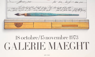 Saül STEINBERG : Arrivée dans le désert, 1973 - Affiche (détail)