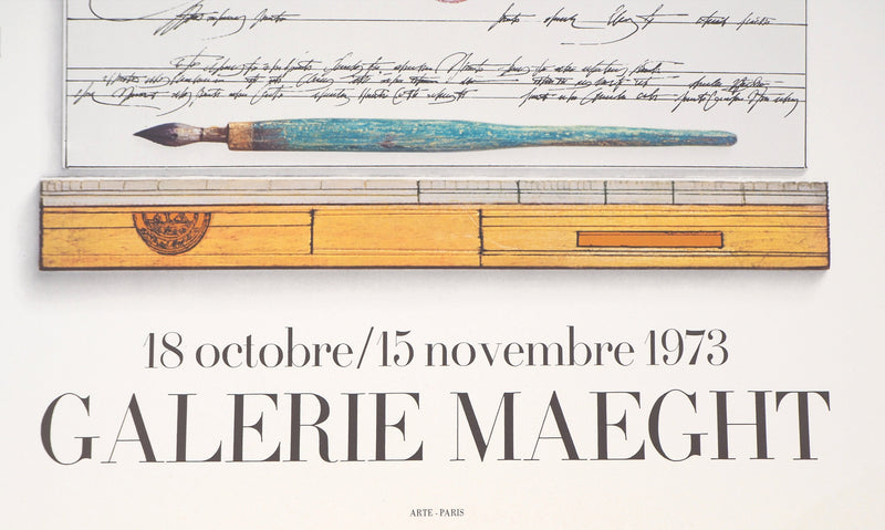 Saül STEINBERG : Arrivée dans le désert, 1973 - Affiche (détail)