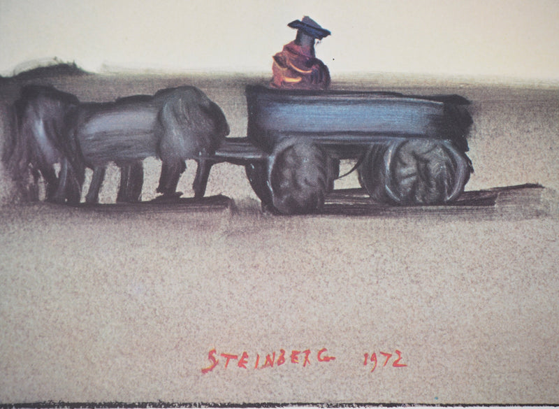 Saül STEINBERG : Arrivée dans le désert, 1973 - Affiche (détail)