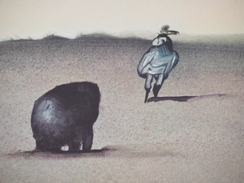 Saül STEINBERG : Arrivée dans le désert, 1973 - Affiche (détail)