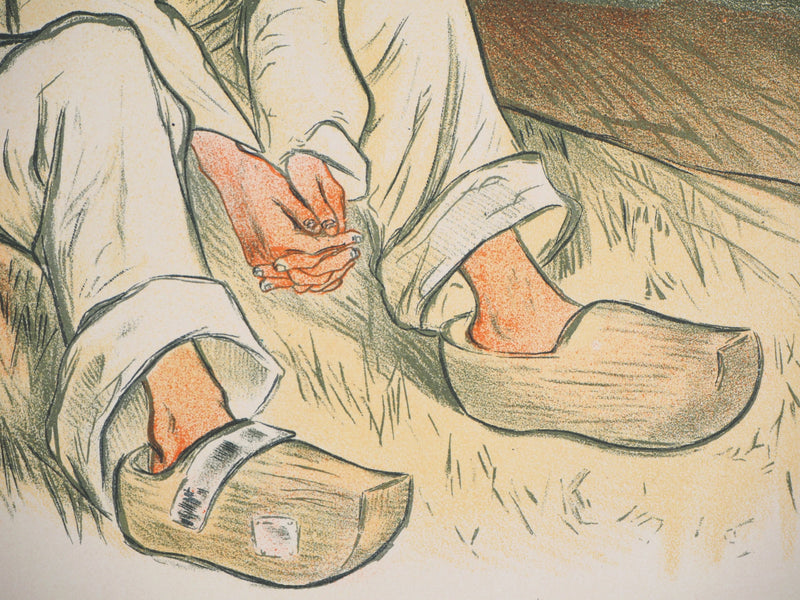 Théophile Alexandre STEINLEN : Garçon aux sabots, 1897 - Affiche (détail)