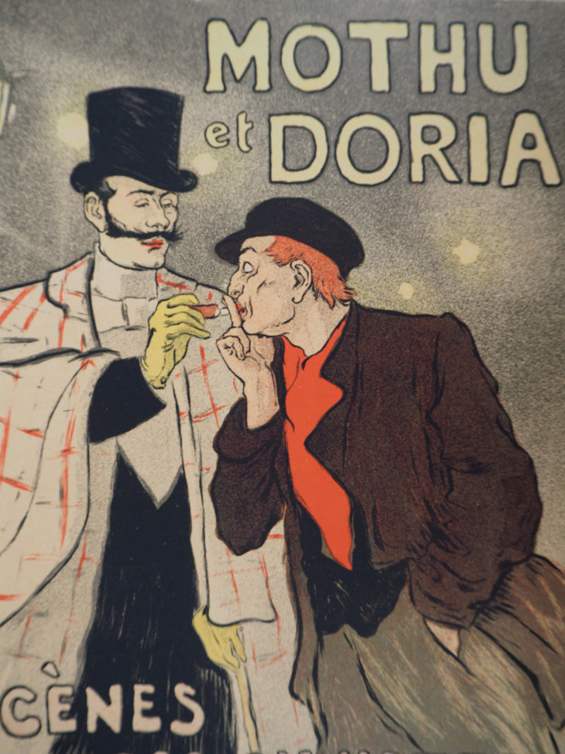 Théophile Alexandre STEINLEN : Scènes impressionnistes (Mothu et Doria), 1895 - Affiche