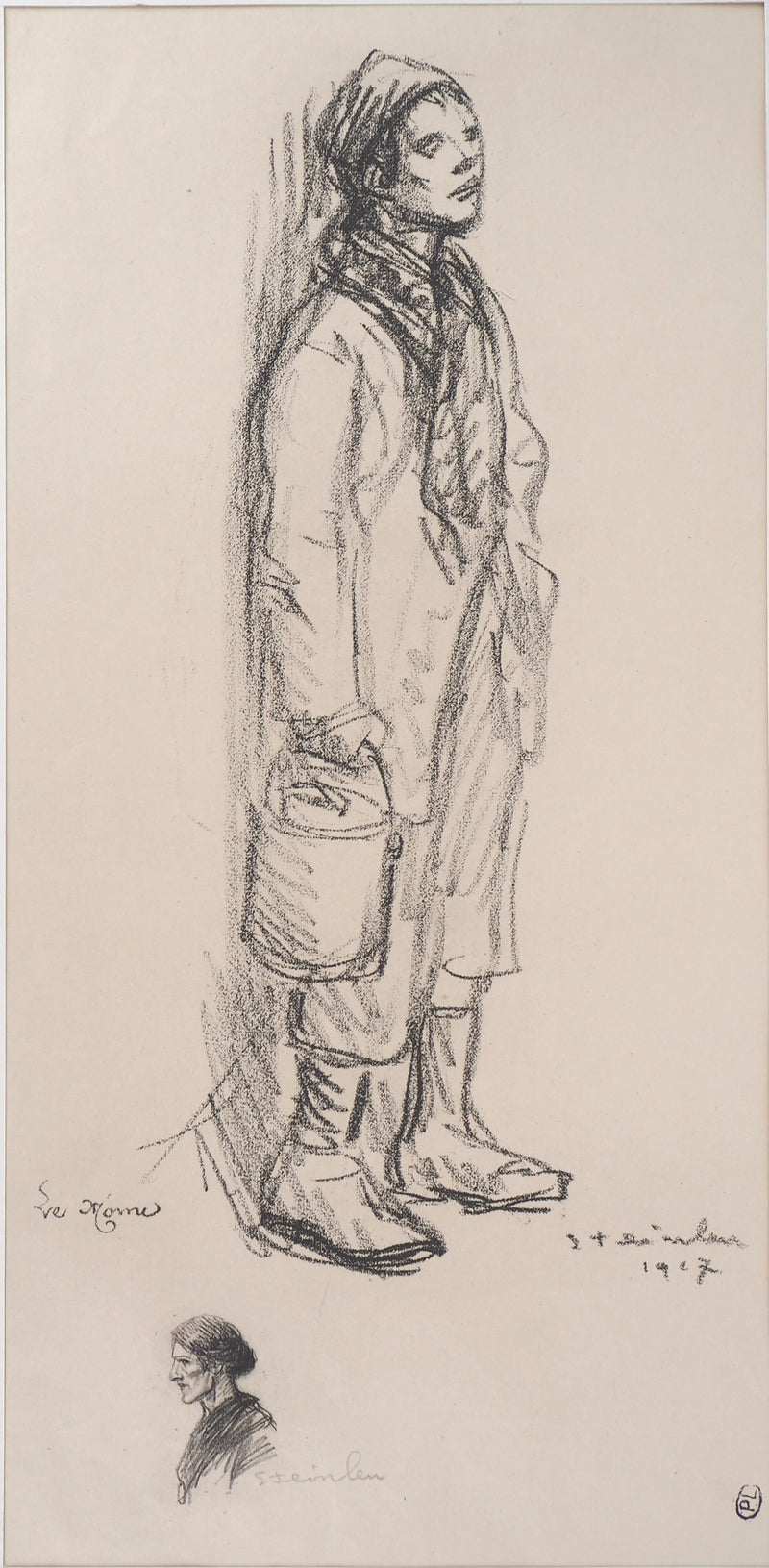 Théophile Alexandre STEINLEN : Le môme - Lithographie