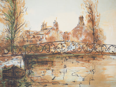 Aimé Daniel STEINLEN : Vent d'hiver - Lithographie (détail)